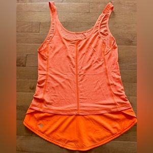 Bright Orange Lululemon Size 4 Workout Tank Top